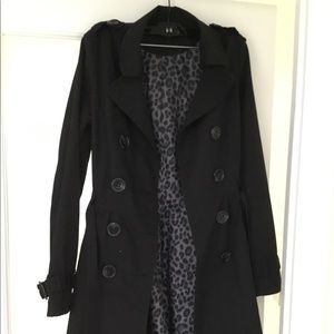 H&M Black Trench coat